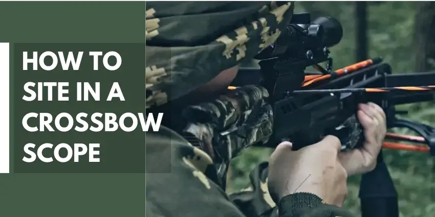 how to site in a crossbow scope
